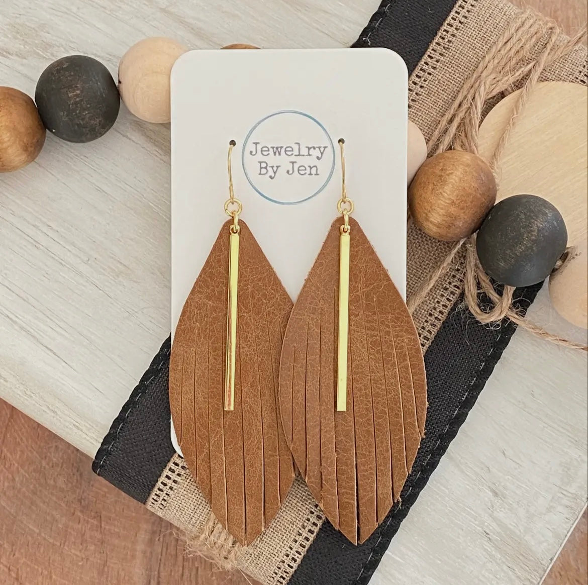 Caramel Fringe Earrings